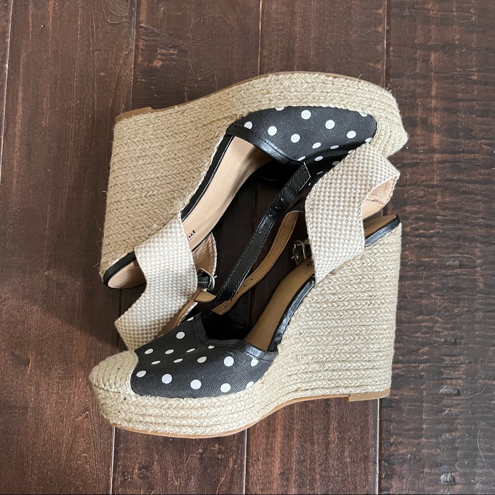 polka dot lucky brand wedges